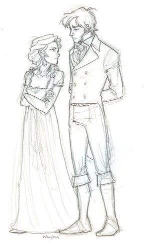 Cute... Mr Darcy and Elizabeth Burdge Bug, Darcy And Elizabeth, Drawing Hair, Disney Concept Art, Concept Art Drawing, Poses References, Drawing Tutorials, First Impressions, Character Design References