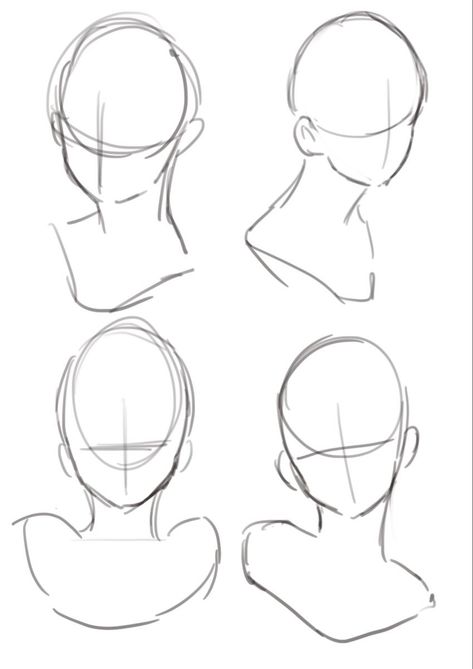 Drawing A Head Tutorial, Nodding Head Drawing Reference, Model For Drawing Face, How To Draw A Front Face, Mocking Face Drawing Reference, Drawing Base Front View, Front Drawing Reference, Head Bust Drawing Reference, List Of Art Styles