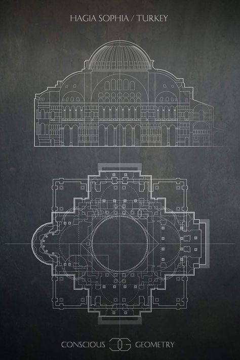 Sacred Geometry In Architecture, Hagia Sophia Architecture, Hagia Sophia Drawing, Anatomy Architecture, Sacred Geometry Architecture, Rm 2022, Istanbul Hagia Sophia, Arch Structure, Mosque Design Islamic Architecture