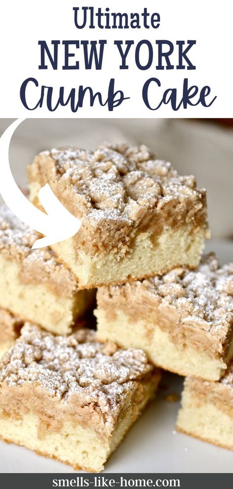 Best Crumb Cake Recipe, New York Crumb Cake Recipe, New York Crumb Cake, Blueberry Crumb Cake, Crumb Cake Recipe, Coffee Cake Recipes, Crumb Cake, Cake Flour, Best Recipe