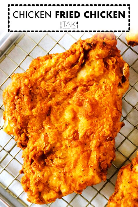 Best Chicken Fried Chicken, Chicken Fried Chicken Recipe, Crispy Fried Chicken Breast, Fried Chicken Breast Recipe, Country Fried Chicken, Chicken Fried Chicken, Country Gravy, Fried Chicken Recipe, Pan Fried Chicken