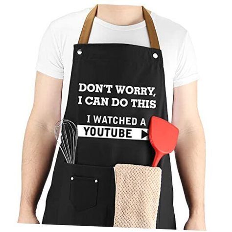 Return Policy Fast Delivery Trusted seller Gifts for Men Women, Funny Saying Apron with 3 Tool Pockets Adjustable Neck Strap, Waterproof, Gifts for Dad, Husband, Friends, Birthday Gifts, Gag Gifts, BBQ Cooking Chef Apron, Valentine's Day Gift Product Description Apron For Men and Women - Perfect choice for Fathers Day Gift For Dad. Dad is usually the one cooking and feeding everyone at the BBQ, so why not get him an apron that explains exactly what he does. Good times are included with every apr Funny Aprons For Men, Funny Apron, Apron For Men, Father Birthday Gifts, Valentine Gift For Wife, Funny Aprons, Aprons For Men, Chef Apron, Cooking Apron