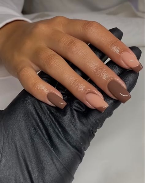 Brown Acrylic Nails, Gel Toe Nails, Milky Nails, Sassy Nails, Subtle Nails, Her Nails, Work Nails, Short Square Acrylic Nails, Cute Gel Nails