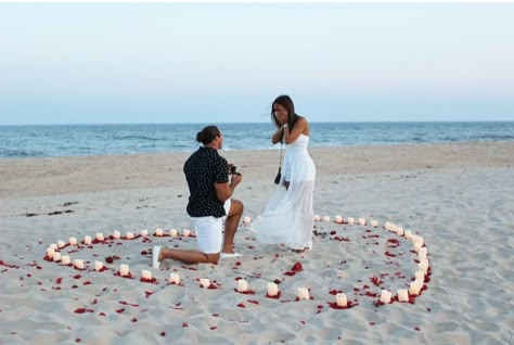 Wedding Proposal Ideas Beach, Candlelight Proposal, Candlelight Wedding Ceremony, Proposal Ideas Beach, Wedding Proposal Ideas, Outdoor Proposal, Grace Dent, Girlfriend Proposal, Cute Proposal Ideas