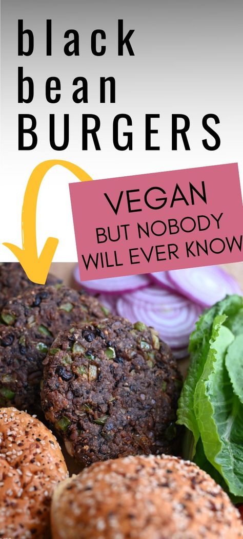 Vegan Hamburger, Chia Seed Oatmeal, Vegan Black Bean Burger, Vegan Tacos Meat, Veggie Burgers Recipe, Bean Burgers, Black Bean Veggie Burger, Vegan Black Bean, Black Bean Burgers