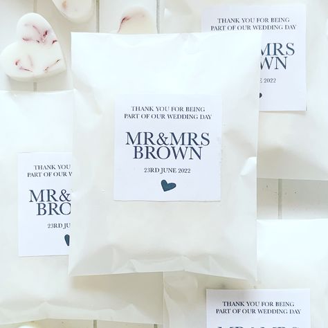 Treat your guests with personalised scented soy wax melts as a wedding favour. 

A beautiful reminder of your special day for you and your guests.
Our wedding wax melts are hand made using all natural soy wax, only the best quality Wedding Wax Melts, Wax Melts Wedding Favors, Wax Melt Wedding Favours, Scented Soy Wax Melts, Wedding Treats, Candle Wedding Favors, Personalized Wedding Favors, Candle Wax Melts, Personalised Wedding