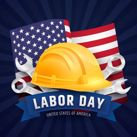 Labor Day Illustration, Labor Day Usa, Day Illustration, Happy Labor Day, Time To Celebrate, Labor Day, Labour, Red White Blue, God Bless