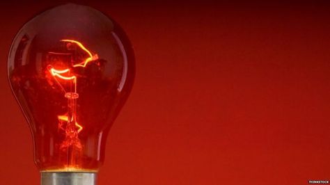 Red lightbulb Red Lightbulb, Old Ones, Bbc News, Edison Light Bulbs, Light Bulbs, Bbc, Light Bulb, Old Things, 10 Things