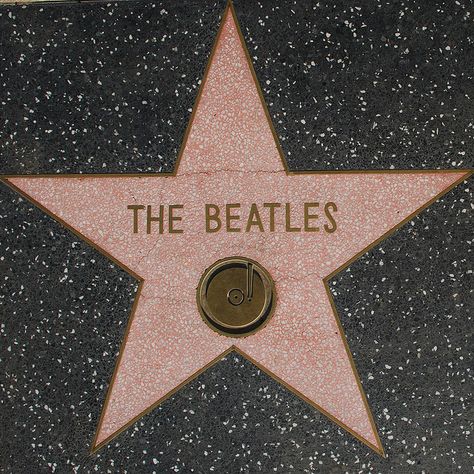 The Beatles -  Walk of Fame Star -    Los Angeles Historic-Cultural Monument No. 194, the Hollywood Walk of Fame. Beatles Love, Beatles Photos, Beatles Art, Beatles Fans, Beatles John, Bob Seger, Musica Rock, The Fab Four, I'm With The Band