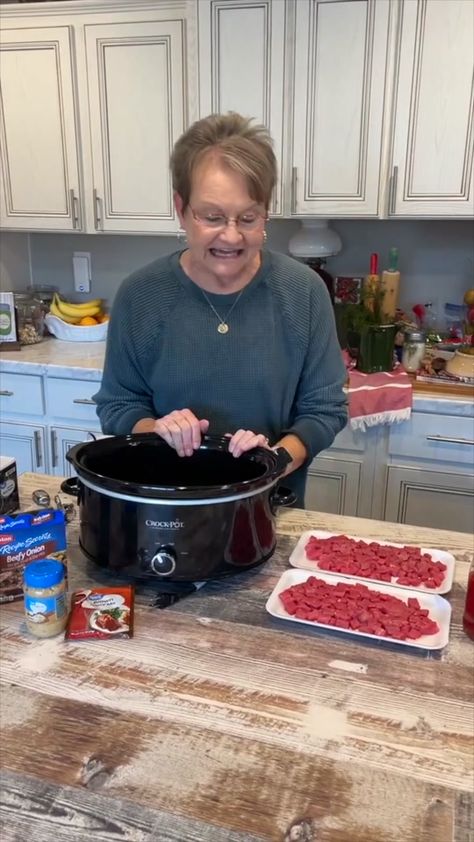 beef tips short | crock pot recipes | TikTok Beef Stew Meat Crock Pot Recipes, Mama Sues Southern Kitchen, Beef Tips Slow Cooker, Crock Pot Stew Meat Recipes, Crock Pot Beef Tips, Crockpot Dump Recipes, Beef Tip Recipes, Fall Crockpot Recipes, Recipes Tiktok