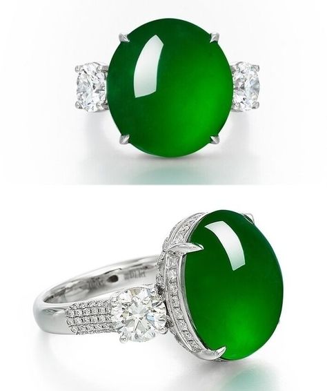 Emerald Green Colour, Imperial Jade, Shiny Jewelry, Fine Ring, Jade Carving, Minerals And Gemstones, Jade Jewelry, Jade Stone, Green Colour