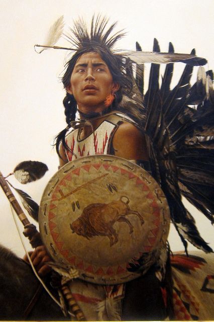 Young Plains Indian by James Bama Native American Paintings, Native American Warrior, Native American Men, Plains Indians, Denver Art Museum, Western Comics, Denver Art, Native American Photos, Native American Peoples