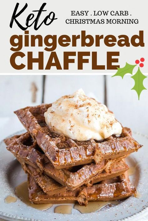 Keto Gingerbread Pancakes, Gingerbread Waffles Healthy, Gingerbread Chaffle, Keto Focus, Keto Gingerbread, Aip Keto, Keto Waffles, Chaffle Recipes, Keto Chaffles