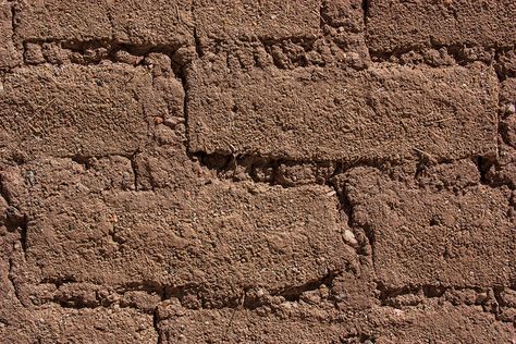 adobe bricks...unfinished Adobe Texture, Mud House, Adobe House, Brick Texture, Traditional Building, New Mexican, Material Textures, Iconic Buildings, Brick Building