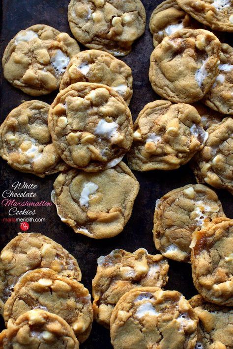 Marshmallow Cookie Recipes, Funny Cookies, Choc Cookies, Chocolate Chip Marshmallow Cookies, Grill Dessert, Chocolate Marshmallow Cookies, Smores Dessert, Turtle Cookies, Marshmallow Cookies