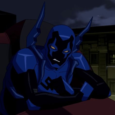 Blue Beetle Pfp Dc, Blue Beetle Pfp, Blue Beetle Aesthetic, Blue Beetle Icon, Blue Beetle Dc, Prfp Pics, Blue Beetle Young Justice, Beetle Cartoon, Fandom Culture