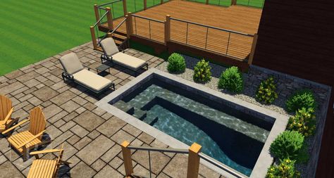 Spool Pool, Small Inground Pool, Backyard Spa, Backyard Drainage, Indoor Pool Design, Pools Backyard Inground, Mini Pool, Small Pool Design, Splash Pool