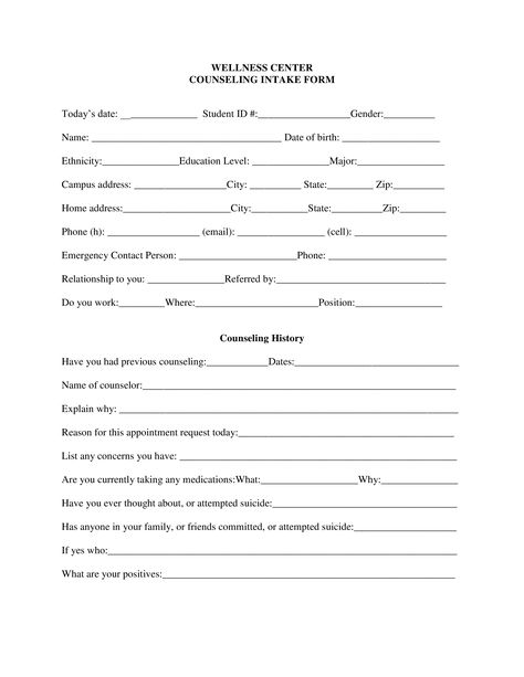 Counseling Intake Form - How to create a Counseling Intake Form? Download this Counseling Intake Form template now! Therapy Assessment, Counseling Forms, Client Intake Form, Counselling Tools, School Counsellor, Counseling Tools, Intake Form, Therapy Practice, Sky Anime