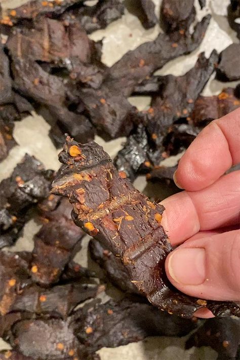 Goose Jerky Marinade, Goose Jerky Recipe Smoked, Duck Jerky Recipes Dehydrator, Goose Jerky Recipe Dehydrator, Goose Marinade Recipe, Duck Jerky Recipes, Goose Jerky Recipe, Goose Jerky, Goose Breast Recipe