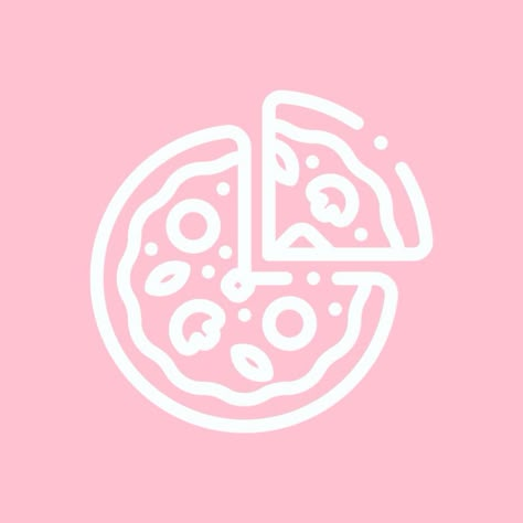 Pizza Icon Pink, Pink Pizza Aesthetic, Pink Pizza Icon, Custom Icons Iphone, Tablet Customization, Pizza App, Pink Backround, Pink Pizza, Icon Rosa