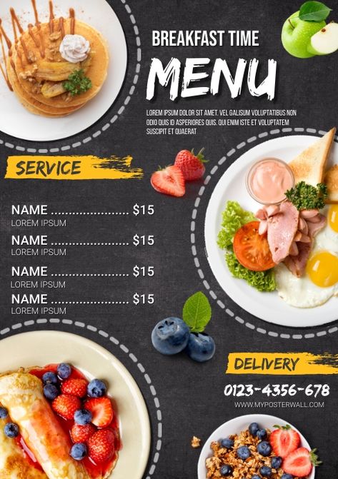 1.3K+ Free Templates for 'Breakfast menu' | PosterMyWall Menu Poster Design, Breakfast Menu Template, Breakfast Flyer, Breakfast Menu Design, Menu Poster, Menu Design Template, Breakfast Menu, Cocktail Menu, Breakfast Time