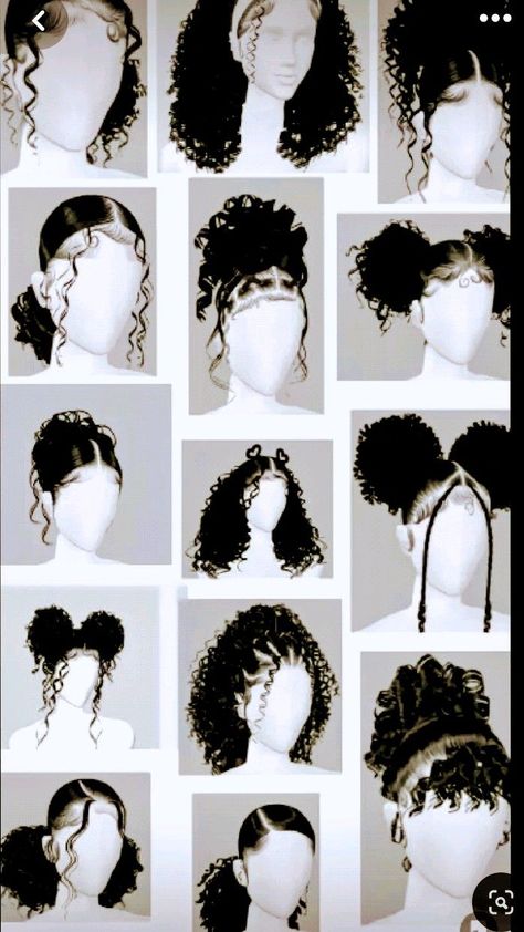 3c Hair Styles, Hairstyles With Curled Hair, Big Volume Hair, Quick Curly Hairstyles, Virtual Hairstyles, Easy Hairstyles For Thick Hair, Quick Natural Hair Styles, Hairstyles For Layered Hair, Protective Hairstyles Braids