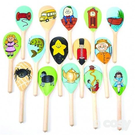 Story Spoons, Painted Spoons, Dear Zoo, Story Sack, Traditional Tales, Story Retell, Nursery Activities, Story Stones, Book Corners