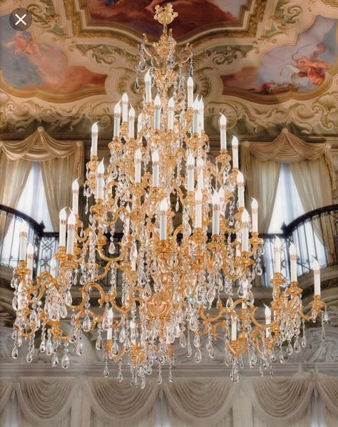 French Rococo Chandelier, Rococo Chandelier, Rococo Decor, Rococo Art, Dripping Candles, French Rococo, Chandelier Decor, Period Furniture, 24 Karat Gold