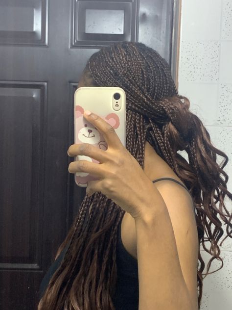 If you don’t have a claw clip you could try knotting or tying the pieces of braids together to achieve this style Hairstyles With 2 Braids, Hairstyles With Claw Clips, Dream Hairstyles, French Curl Braids, Curl Braids, Claw Clip Hairstyles, 2 Braids, French Curl, Braids Styles