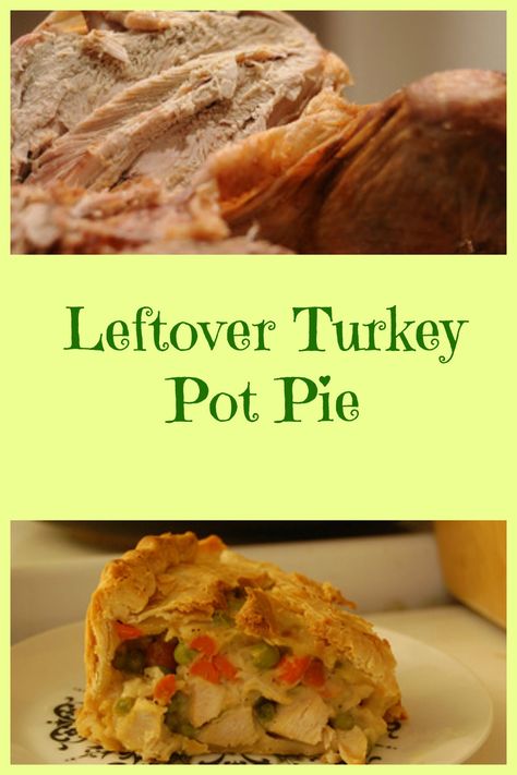 A great way to use that leftover turkey! What To Do With Turkey Leftovers, Turkey Pot Pies, Leftover Turkey Pot Pie, Pot Pie With Puff Pastry, Turkey Pot Pie Easy, Pie With Puff Pastry, Turkey Pot Pie Recipe, Turkey Pie, Puff Pastry Crust