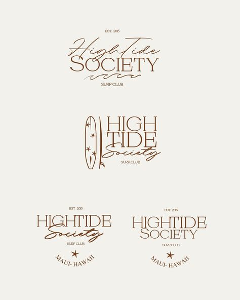 High Tide Society - Surf Club 🌊 I adored everything about this brand, from the hand-drawn illustrations to the luxury feel! 🤍 High Tide Society goes beyond surf classes, providing a relaxed community and an upscale club ambiance.✨ Members enjoy exclusive access to private beaches, sunset cocktail parties, and beach bonfires, making it easy for members to connect and share their passion for the ocean. Brief By: @thebriefdiary @pixelinpink & @designbyrim.studio Are you seeking to enhance ... Social Club Branding, Beach Club Branding, Shore Illustration, Social Club Aesthetic, Beach Logos, Nomad House, Sunset Cocktail, Beaches Sunset, Brand Aesthetics