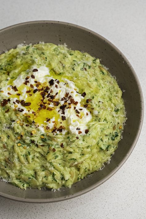 Pesto Burrata, Pesto Orzo, Burrata Recipe, Orzo Recipe, Orzo Recipes, Pesto Recipe, Parmigiano Reggiano, Orzo, Heavy Cream