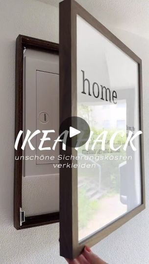 1.1M views · 5.7K reactions | Elegant DIY Solution for Hiding Fuse Boxes! 🖼️🔧 See how @interieur.dd used IKEA Rödalm frames to cover fuse boxes, keeping them accessible yet hidden. An easy and elegant solution! 🌟 #FuseBoxCover #HomeProjects #CreativeDIY

Check out her page for step-by-step instructions and more DIY inspiration. Visit @interieur.dd for all the details! 🛠️✨

©️ All Rights And Credits Reserved To The Respective Owners

👉 Follow @ikeacreativeideas
👉 Follow @ikeacreativeideas
👉 Follow @ikeacreativeideas
.
.
.
.
.
#ikeahack #ikea #ikeahacks #ikeadiy #ikeahome #ikeaideas #ikealover #interiordesign #interiorinspiration #interiorhacks #diy #diyhomedecor #diyideas #diyproject #diycrafts #home #storage #kitchendesign #kitchen #bedroom #livingroom | IKEA Creative Ideas Cover Fuse Box On Wall, Ideas To Cover Electrical Panel, Hide Fuse Box Ideas, Hidden Electrical Panel, Fuse Box Cover Ideas, Diy Electrical Box Cover, Hide Electrical Panel, Picture Wall Shelf, Ikea Photo Frames