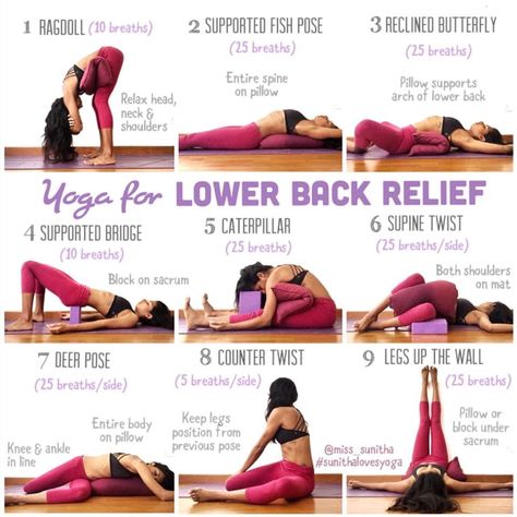 Lower Back Relief, Exercises Women, Yin Yoga Poses, Back Relief, Yoga Kundalini, Yoga Beginners, Yoga For Back Pain, Bikram Yoga, Relaxing Yoga