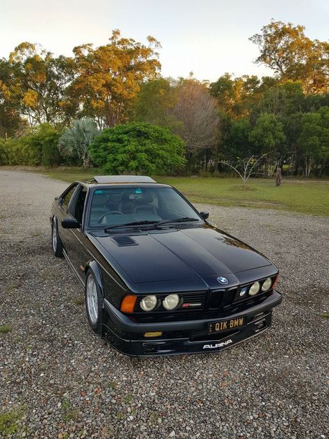 BMW E24 6 series black Alpina Bmw 635 Csi, Carros Porsche, Bmw Old, Bmw 635, Bmw E24, Bmw E9, Carros Bmw, Bmw Classic Cars, Bmw E38