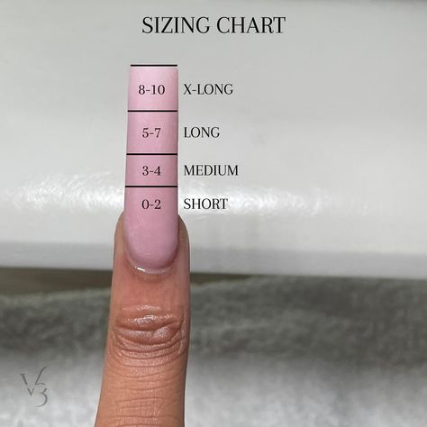 Sizing chart for my clients💕 Use this chart for reference! • • • #nails #nailsnailsnails #notpolish #nailart #explorepage #nailaddict #nailporn Self Nail, Business Nails, Home Nail Salon, Nail Techniques, London Nails, Unique Acrylic Nails, Nail Forms, Nail Length, Rainbow Nails