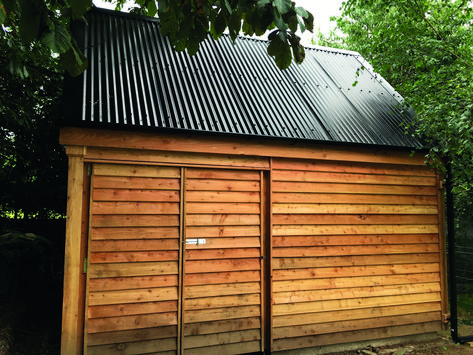 Cladco Corrugated Roofing Sheets was used to create a new home for greater and lesser horseshoe Bats. A barn conversion was halted when the bats were found roosting in the eves. The protected species had to have alternative accommodation provided. Cladco PVC Black Corrugated Roofing sheets were used to roof the bat shed. The lightweight, sturdy material of the roofing sheets makes them the ideal solution for this unique build. You can read more about this bat conversion in our blog post: Mud Room Addition, Timber Shed, Work Shed, Steel Roofing Sheets, Cladding Sheets, Black Metal Roof, Sheet Metal Roofing, Corrugated Metal Roof, Garage Roof