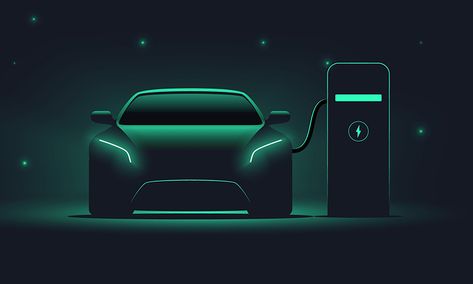 Electric Car Poster, Ev Battery, Electric Vehicle Creative Ads, Banks Ads, Car App, Electric Car Charger, Car Backgrounds, Team Effort, Promotional Design