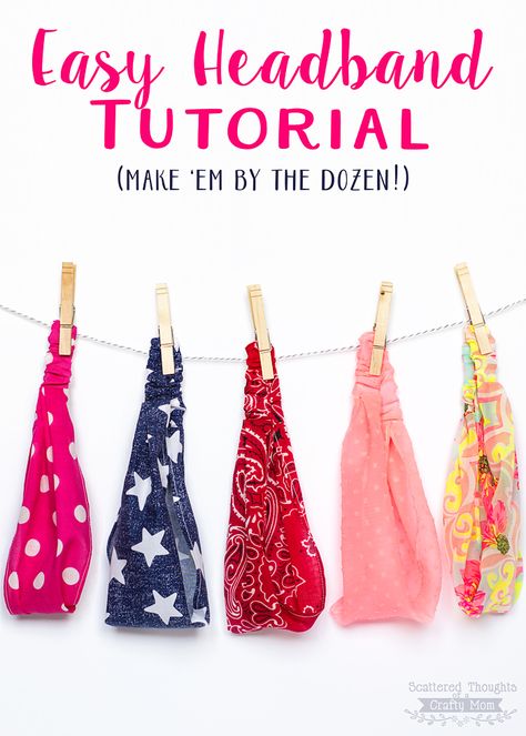 Free Headband Patterns, Headband Sewing, Headbands Diy, Sewing Headbands, Diy Crafts For Teen Girls, Diy Headbands, Diy Crafts For Teens, Crafts For Teens To Make, Diy Outfits