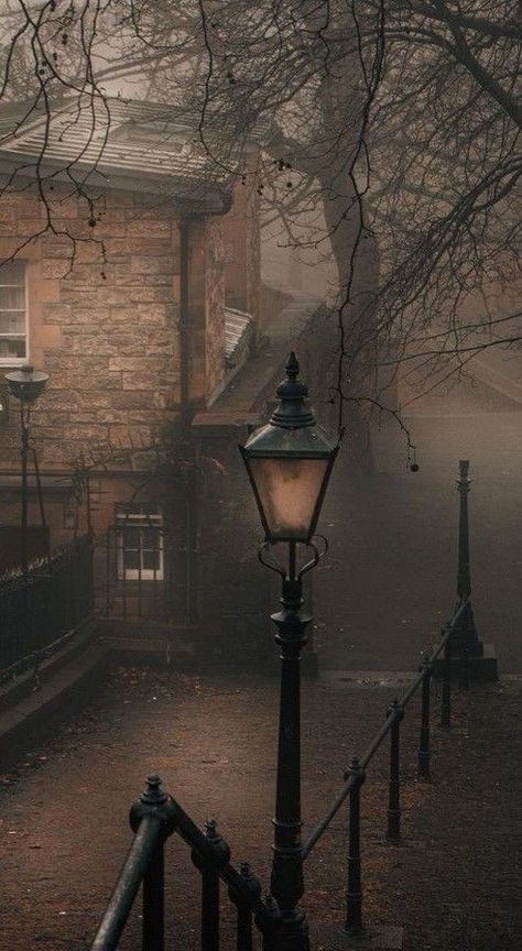 Foggy City, Eerie Places, Dark Academia Wallpaper, Genos Wallpaper, Rainy Day Aesthetic, Foggy Day, Aesthetic Dark Academia, Academia Wallpaper, Dark Nature Aesthetic