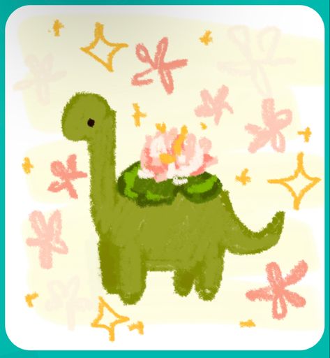 Dinosaur Art Aesthetic, Dinosaur Icons Aesthetic, Cute Dinosaur Drawing Doodles, Dinosaur Cute Drawing, Dinosaur Widget, Cute Dinosaur Doodle, Aesthetic Dinosaur, Cute Dinosaur Illustration, Dinosaur Icon