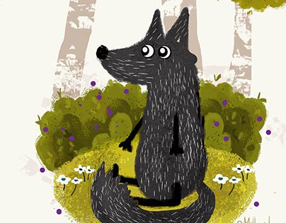 Check out new work on my @Behance portfolio: "Волк" http://be.net/gallery/67840199/volk Wolf Illustration Drawing, Cute Wolf Illustration, Wolf Kids, Wolf Illustration, Children's Illustration, Kids Artwork, Illustration Painting, Childrens Illustrations, Red Riding Hood