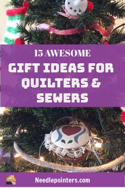 15 Gift Ideas for Quilters & Sewers | Needlepointers.com Sewing Party Favors, Gifts For Sewers, 15 Gift Ideas, Gifts For Quilters, Free Gift Idea, Quilt Retreat, Quilted Gifts, Quilt Binding, Quilting Rulers