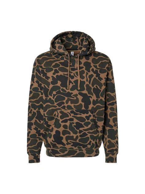 Marrón  Collar  Tela   Embellished No-Elástico Old Row, Split Stitch, Camouflage Hoodie, King Fashion, Blank Apparel, Football Sweatshirt, Camo Hoodie, Camo Colors, Alternative Outfits