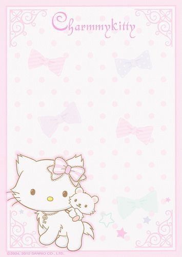 Cute Anime Aesthetic, Kawaii Images, Kitty Crafts, Charmmy Kitty, Japanese Poster Design, Memo Paper, Notebook Ideas, Hello Kitty Drawing, Kawaii Stuff