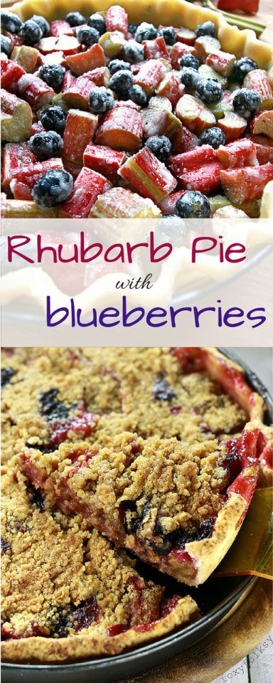 Blueberry And Rhubarb Recipes, Rhubarb And Blueberry Recipes, Blueberry Rhubarb Recipes, Rhubarb Blueberry Recipes, Blueberry Rhubarb Pie, Blueberry Rhubarb, Baking Pie, Rhubarb Desserts, Recipe Baking