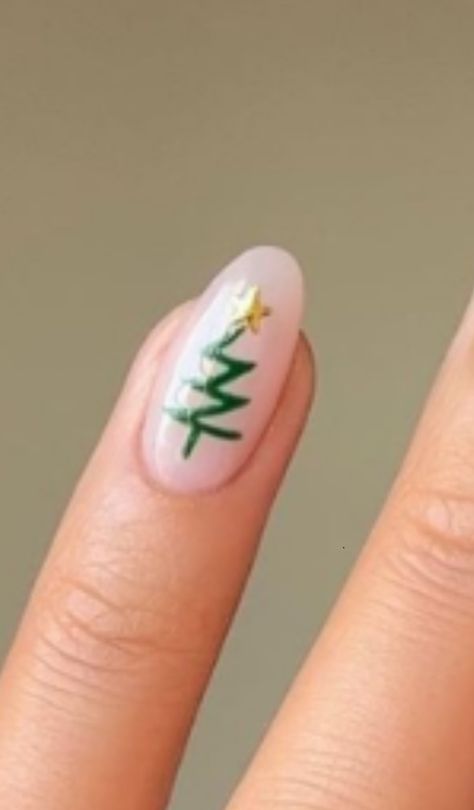 Tree Nails Designs, Simple Christmas Tree Nails, Christmas Tree Nail Designs, Christmas Tree Nails, Tree Nails, Simple Christmas Tree, Simple Nail Designs, Nails Designs, Simple Christmas