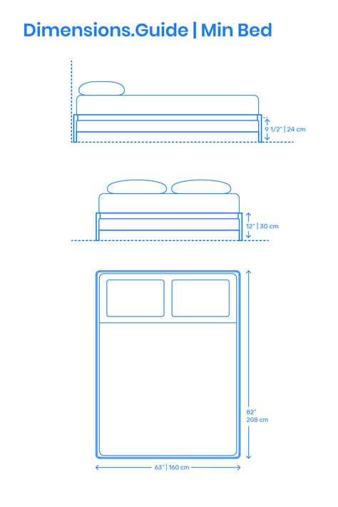 Bed Dimensions Height, Bed Height Standard, Bed Dimensions Cm, Malm Bed Frame, Ikea Malm Bed, Bed Queen Size, Bed Measurements, Malm Bed, Interior Design Sketchbook