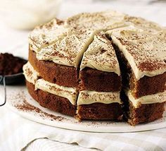 Cappuccino Cake, Cake Stall, Brownie Desserts, Oreo Dessert, Bbc Good Food Recipes, Köstliche Desserts, Food Cakes, Coffee Cafe, Mini Desserts