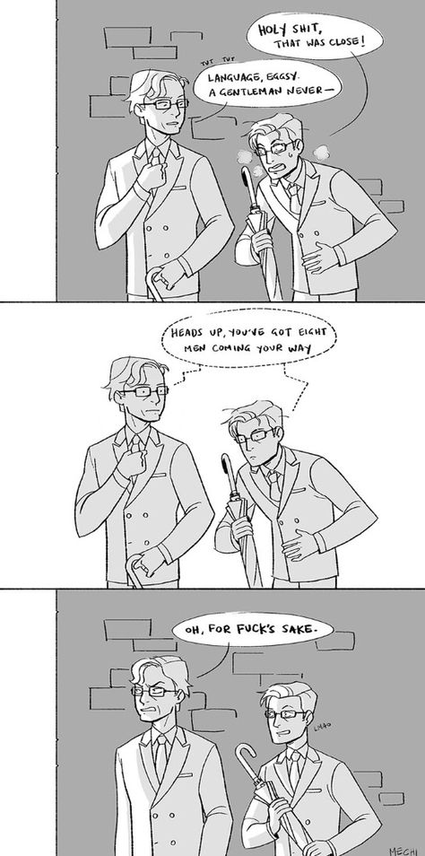 Kingsman comic Harry & Eggsy Kingsman Memes, Kingsman Actors, Kingsman Harry, Manners Maketh Man, Eggsy Kingsman, Kingsman Movie, Long Artwork, Kingsman The Secret Service, Useless Things